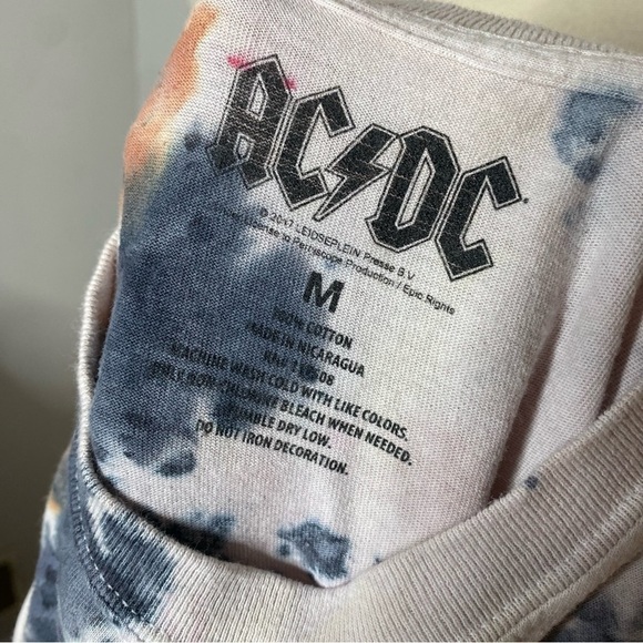 AC/DC 2017 Tie Dye Band Tee - Picture 4 of 4